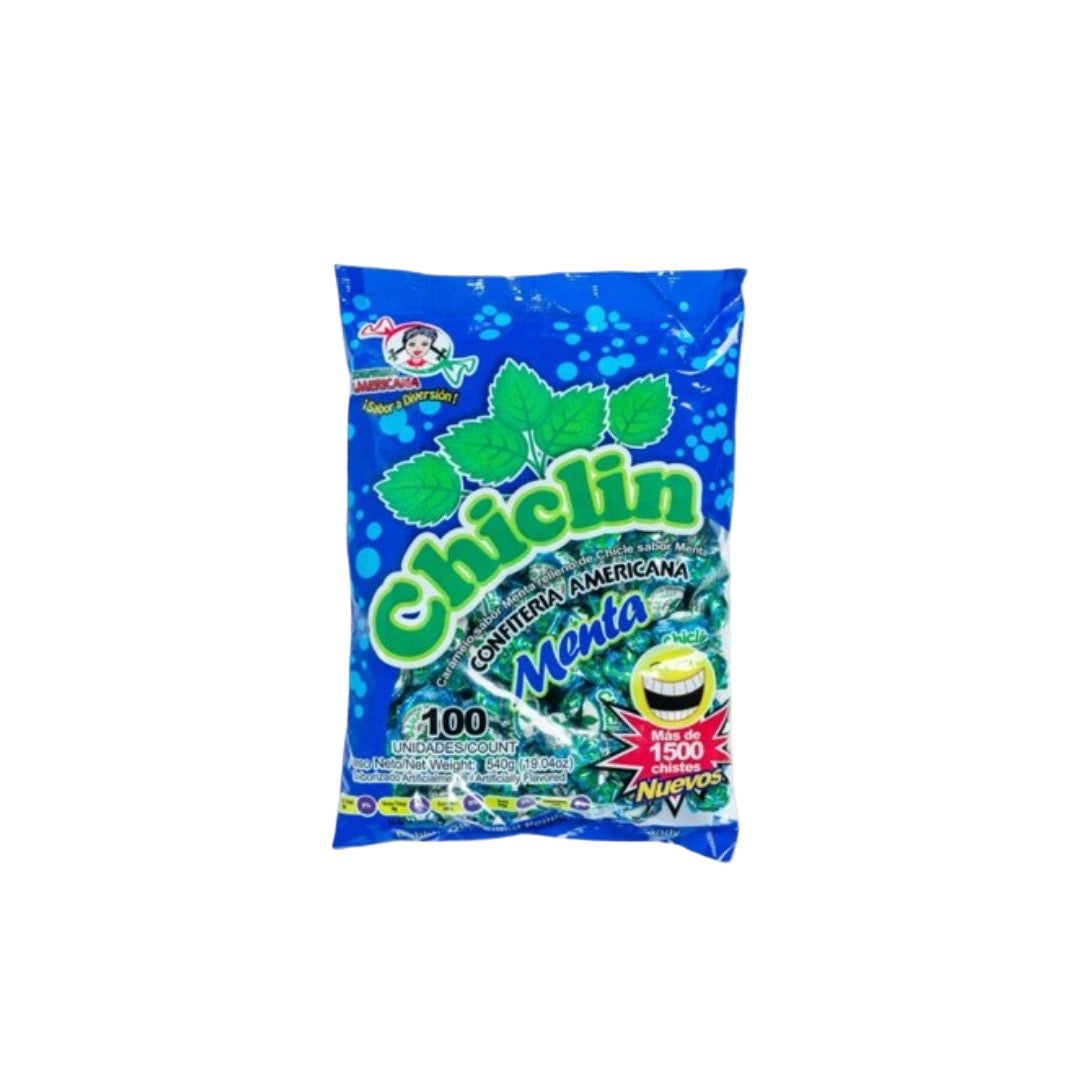 Bolsa Chiclin Menta 100 Unidades