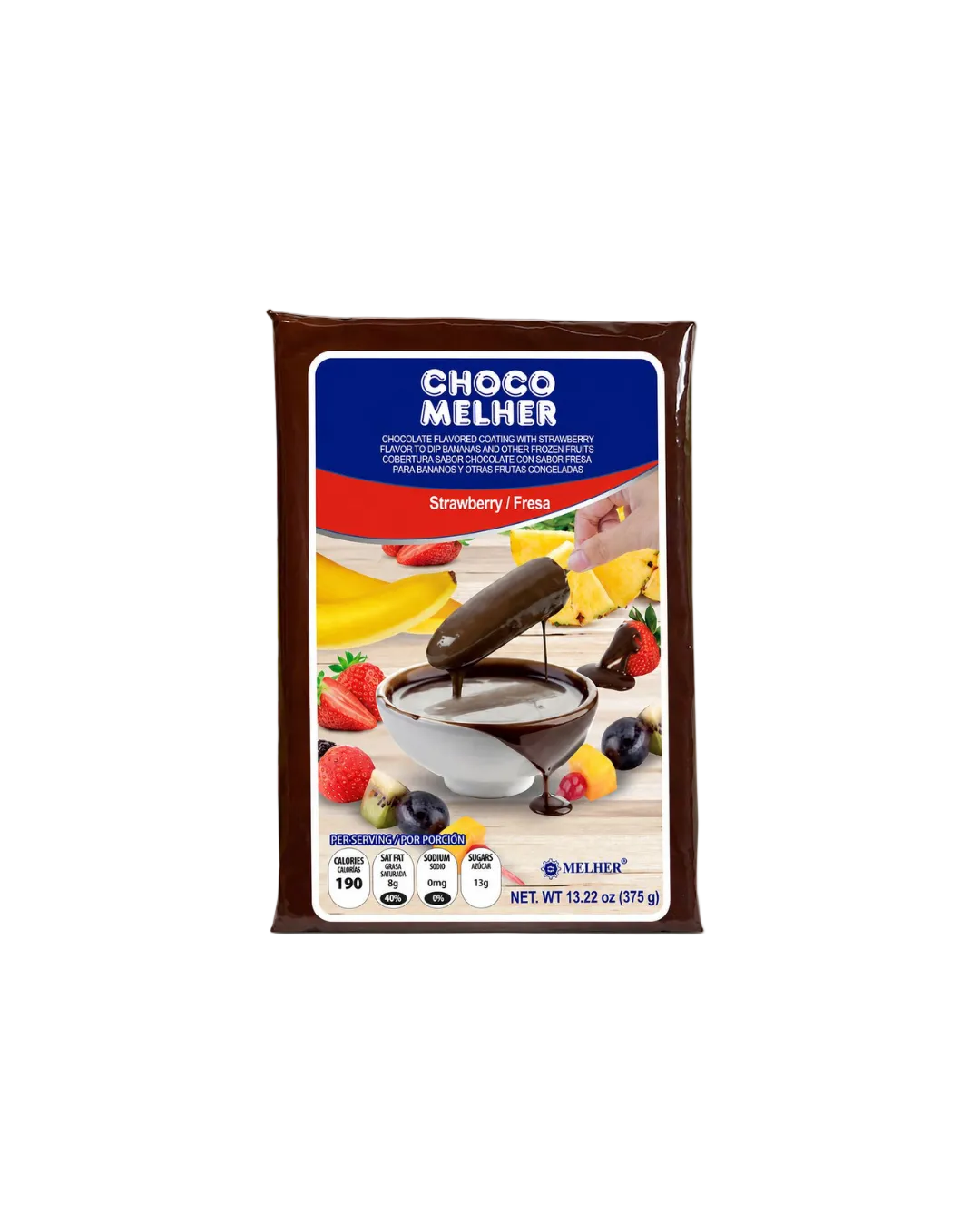 Melher Traditional Strawberry Flavored Chocolate 375g