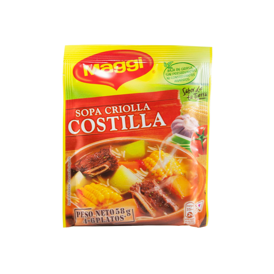 Sopa Maggi Criolla Costilla