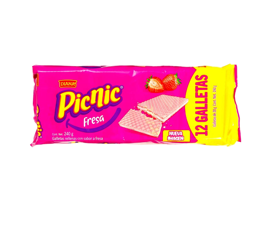 Galletas Picnic Fresa Pack 12 unidades