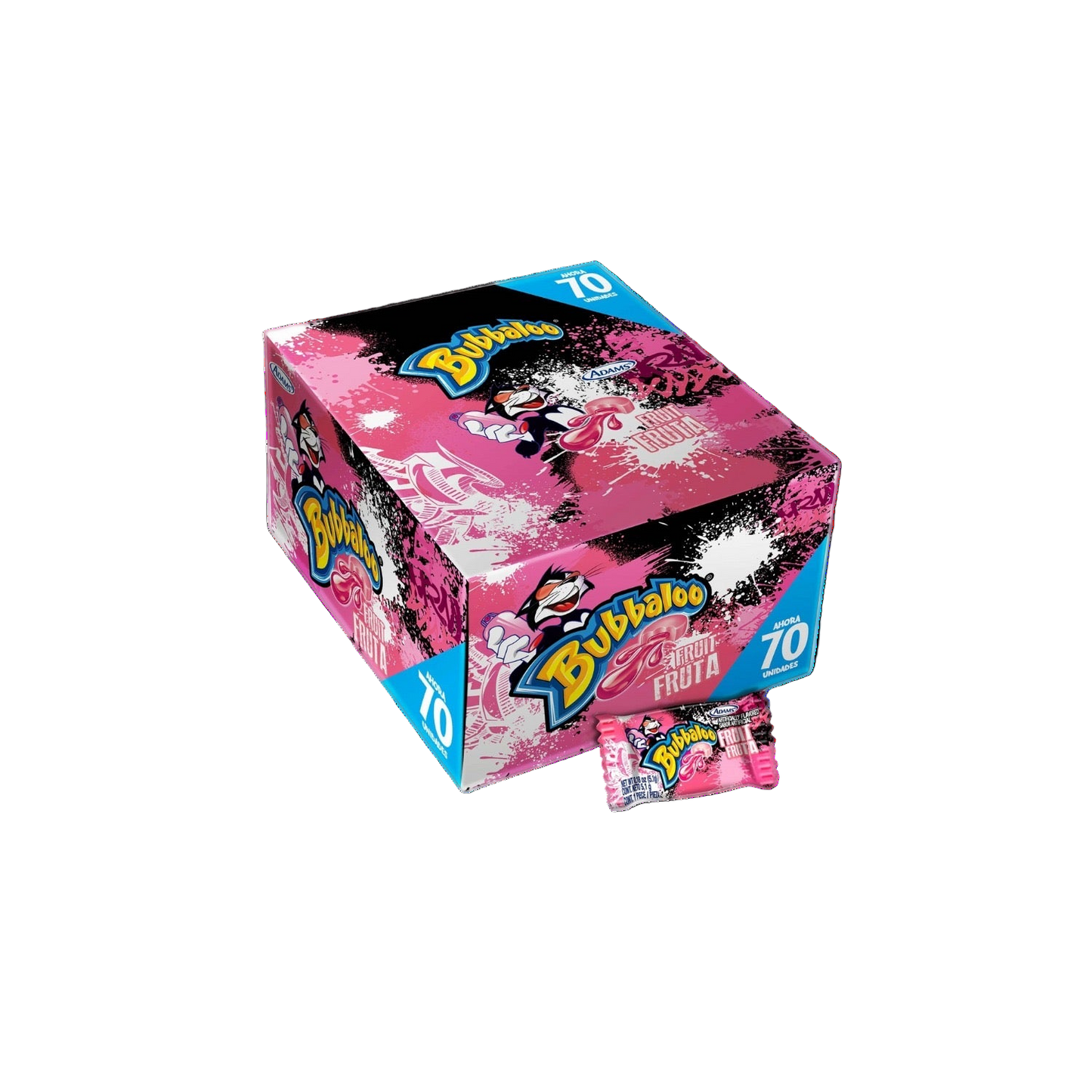 Bubbaloo Fruta Caja/70Unidades