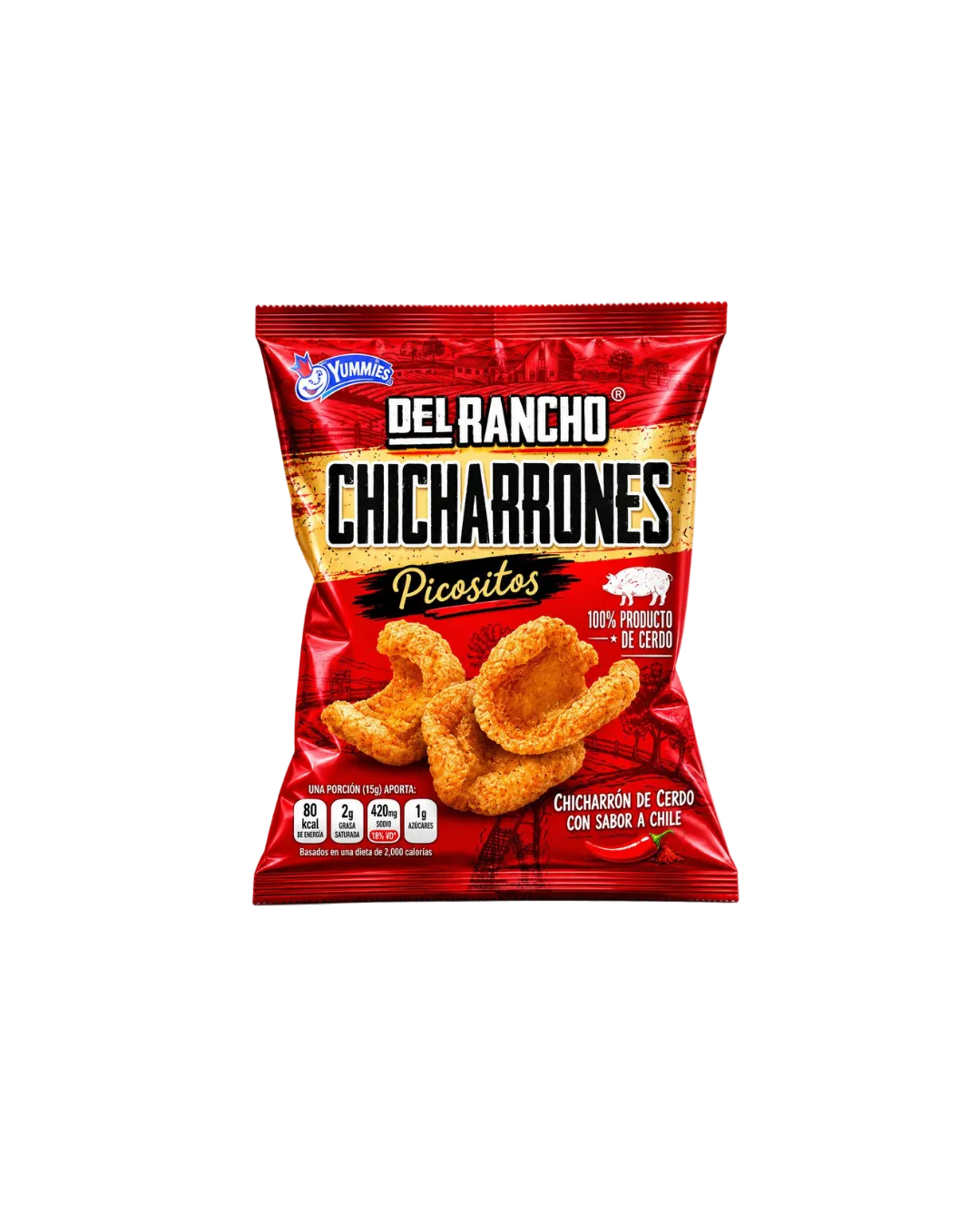 Chicharrones Picositos Yummies 100g