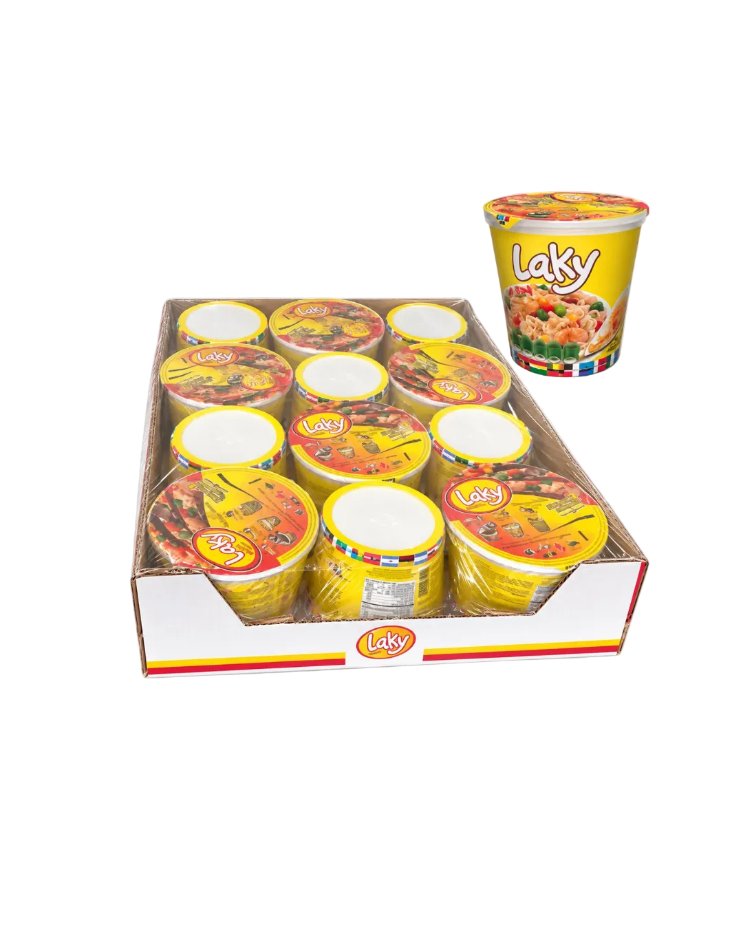 Sopa Laky de Pollo, Pack de 12 Unidades