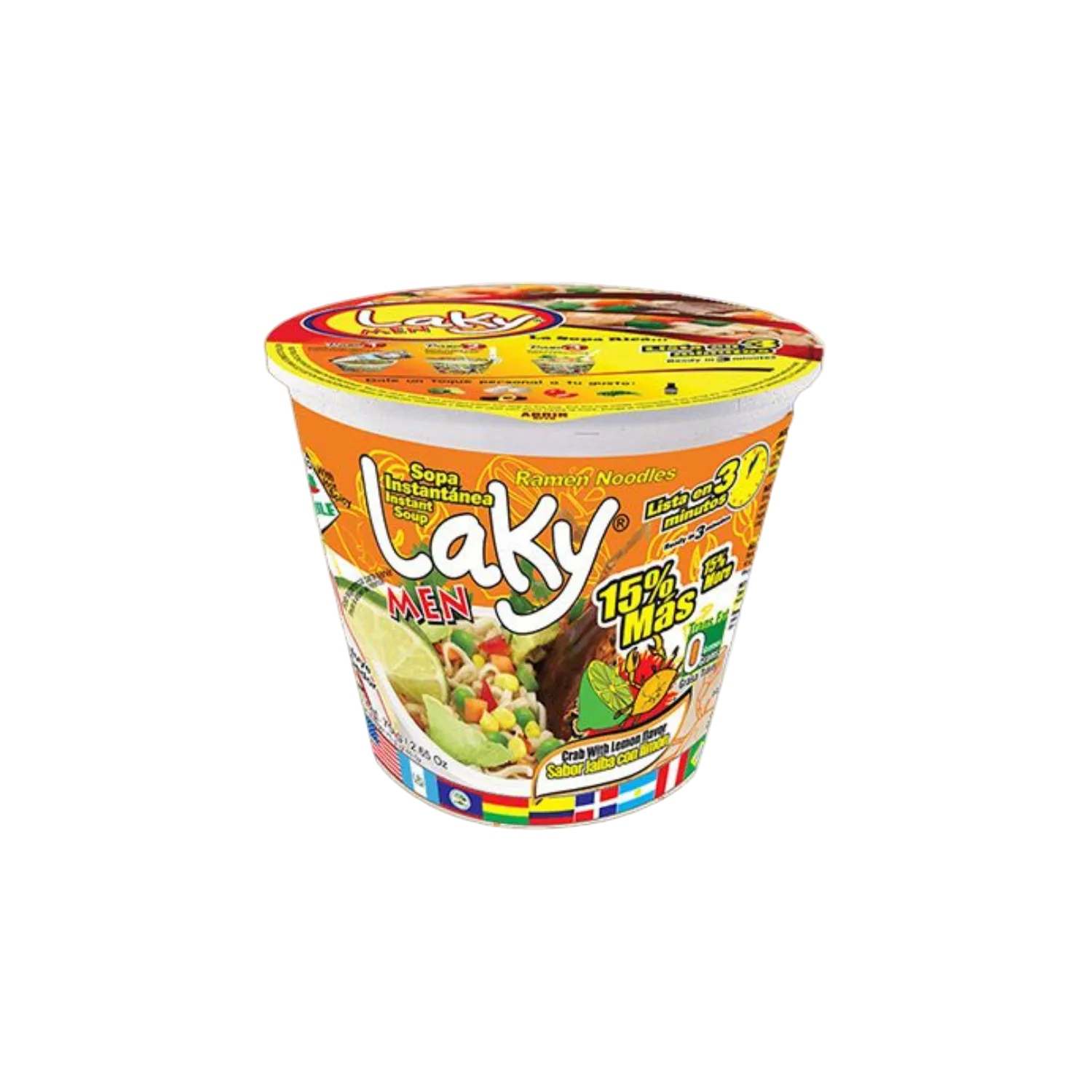 Sopa Instantánea Laky de Jaiba con Limón