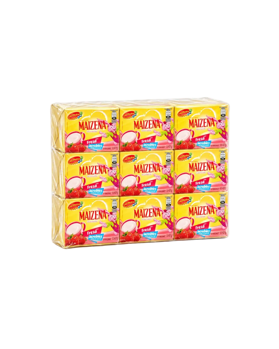 Maizena de Fresa 45g, Pack de 12 Unidades