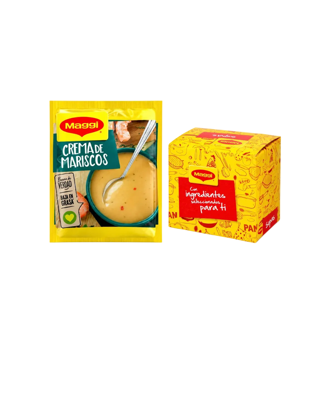 Crema de Mariscos Maggi, Pack de 12 Unidades